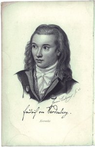 Retrato del poeta Novalis 1772-1801, 1845 de Friedrich Eduard Eichens