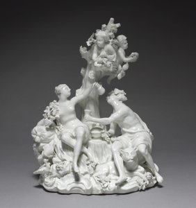 Baco y Venus, manufactura Fábrica de Tournay, Bélgica, c.1755 de Friedrich Elias I Meyer