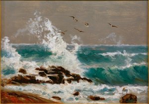 Oleaje con viento del este en Arran de Friedrich Ernst Morgenstern