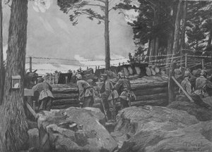 Primera Guerra Mundial: soldados alemanes luchando en los Vosgos de Friedrich Fennel