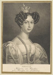 Amélie de Leuchtenberg 1812-1873, Emperatriz de Brasil, 1830 de Friedrich Fleischmann