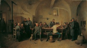 Soldados en la cantina de Friedrich Friedländer Ritter von Malheim