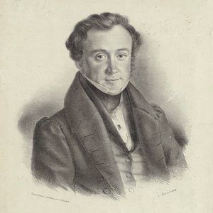 Retrato del compositor Johann Wenzel Kalliwoda 1801-1866 de Friedrich Gustav Schlick