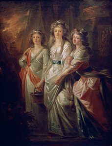 Las condesas Elisabeth, Christiane y Marie Karoline von Thun de Friedrich Heinrich Fuger