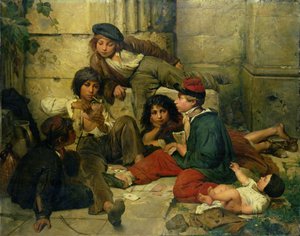 Niños de las calles de París, 1852 de Friedrich Karl Hausmann