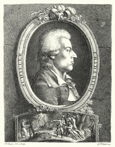 Friedrich Schiller, poeta, dramaturgo y filósofo alemán (grabado) de Friedrich Kirschner