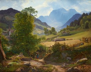 El Ramsau cerca de Berchtesgaden de Friedrich Loos