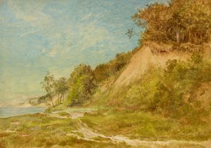 Playa de dunas en el mar Báltico de Friedrich Loos