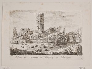 Ruinas en Mühlberg de Friedrich Münter