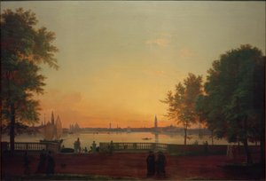 Vista de Venecia desde los Giardini Pubblici de Friedrich Nerly