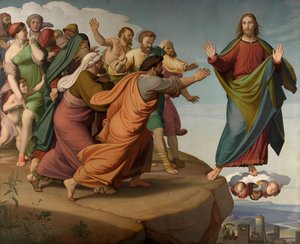 Cristo escapa de los fariseos de Friedrich Overbeck