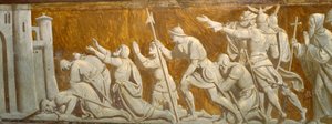 Los cruzados frente a las murallas de Jerusalén de Friedrich Overbeck