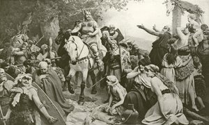 El triunfo de Hermann sobre los romanos de Friedrich Paul Thumann