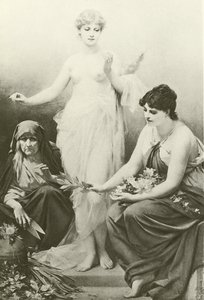 Las Parcas (grabado) de Friedrich Paul Thumann