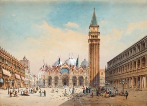 Piazza di San Marco, Venecia de Friedrich Perlberg