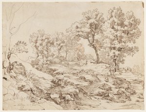 La Serpentara cerca de Olevano, 1829 de Friedrich Preller