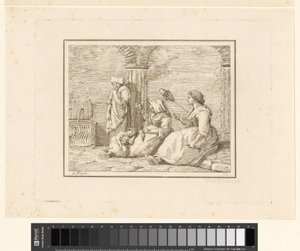 mujeres girando Escenas de la vida cotidiana en Italia (título de la serie) Figura prese dal vero (título de la serie sobre el objeto)