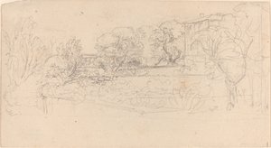 Un jardín en terrazas junto a una villa de Friedrich Salathé
