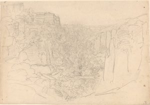 Castillo fortificado sobre un valle estrecho de Friedrich Salathé