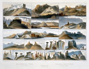 Colinas Notables en el Alto Missouri, 1844 de Friedrich Salathé
