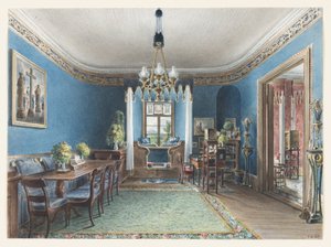 Salón Azul del castillo de Fischbach de Friedrich Wilhelm Klose