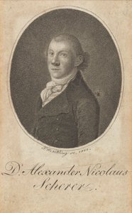 Retrato de Alexander Nicolaus Scherer 1771-1824, 1800 de Friedrich Wilhelm Nettling
