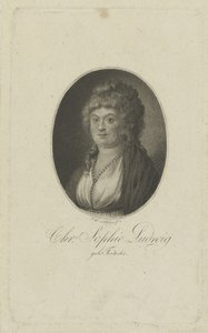 Retrato de la autora Christiane Sophie Ludwig, nacida Fritsche 1764-1815, c. 1810