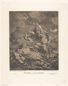 Héroe en Leander Hero und Leander (título sobre objeto) de Friedrich Wilhelm Reuter