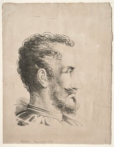 Cabeza de perfil de Friedrich Wilhelm Reuter
