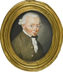 Retrato de Immanuel Kant 1724-1804, 1765 de Friedrich Wilhelm Springer
