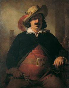 El paisajista Ignaz Raffalt como Falstaff de Friedrich von Amerling