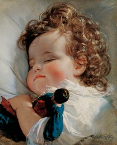 Retrato de la princesa Marie de Liechtenstein (1834-1909) a los dos años