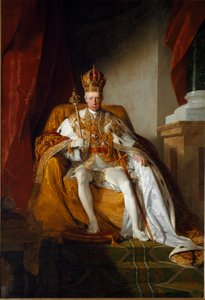 Retrato del Emperador Francisco II de Austria con las vestiduras imperiales de Friedrich von Amerling