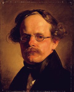 Retrato del grabador Franz Xaver Stober, 1837 de Friedrich von Amerling