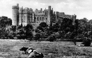 Castillo de Arundel, West Sussex, principios del siglo XX