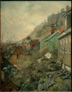 Casas en Kragerø de Fritz Thaulow
