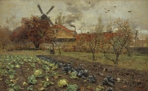 Vista de Amerikavej en Copenhague de Frits Thaulow
