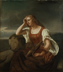Ingeborg junto al océano de Fritz Jensen