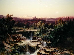 Vista del Monasterio Real de San Lorenzo de El Escorial de Fritz Bamberger