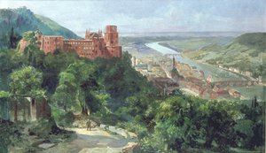 Vista de Heidelberg, c.1910 de Fritz Genutat