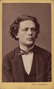 Retrato del compositor Anton Rubinstein 1829-1894, c. 1870 de Fritz Luckhardt