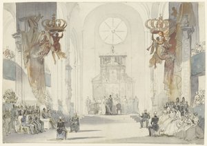 Matrimonio de la princesa Luisa con el príncipe Carlos de Suecia de Fritz Ludwig von Dardel