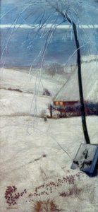Tumba infantil en la nieve de Fritz Mackensen