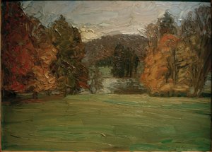 Parque en otoño cerca de Weimar de Fritz Mackensen