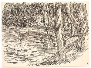 Un lago en el bosque de Fritz Syberg