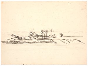 Paisaje con una granja de Fritz Syberg