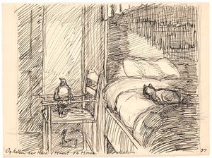 Y el gato era el señor de la casa y la gallina Madame de Fritz Syberg