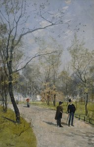Desde el Jardín Real (óleo sobre lienzo)