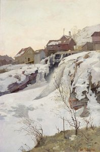 cataratas haug de Fritz Thaulow
