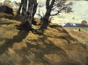 Paisaje en Stord, Noruega de Fritz Thaulow